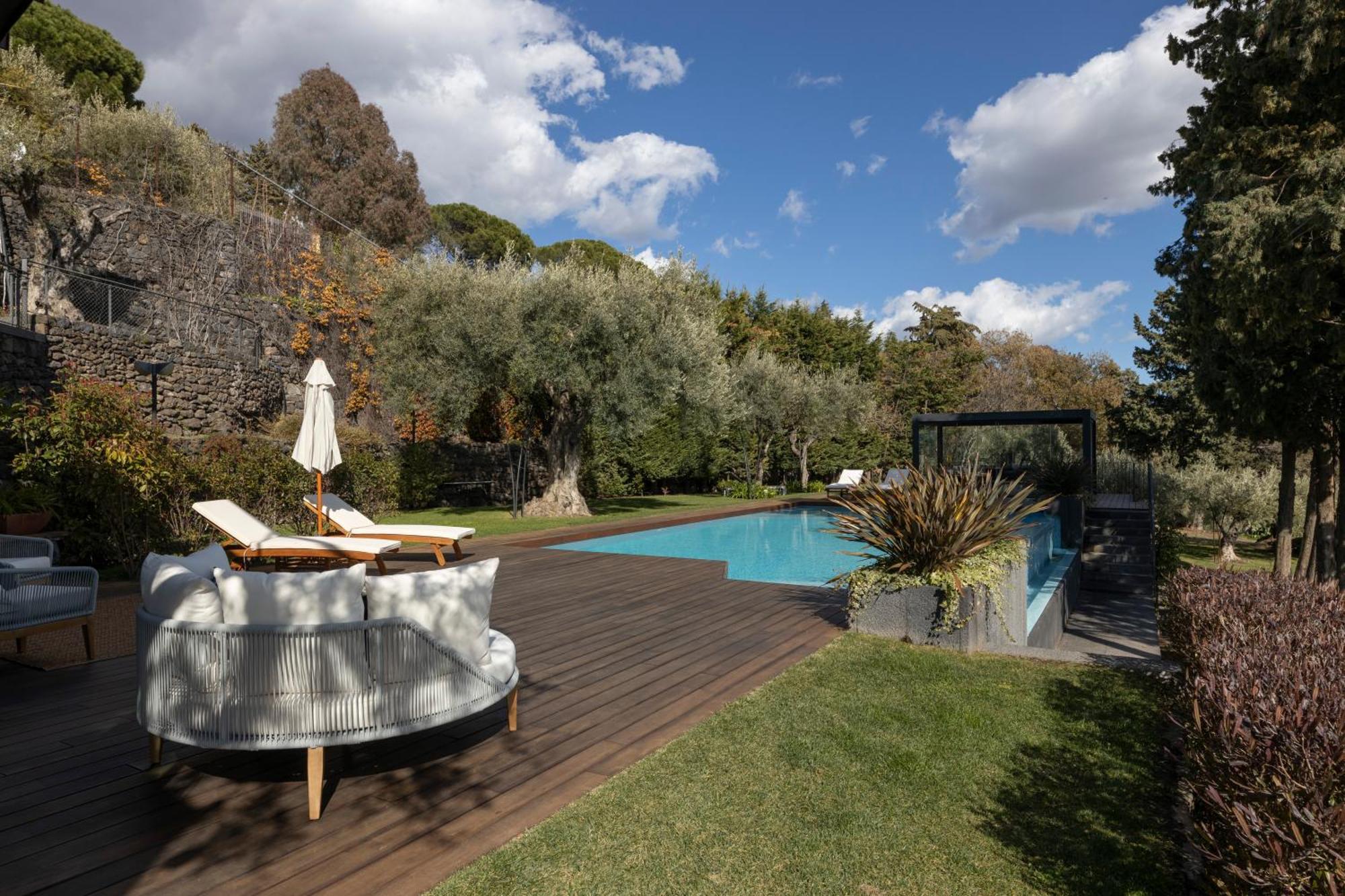 Scialaj Villa Di Lusso Sull'Etna Con Piscina E Vista Mare Ragalna Εξωτερικό φωτογραφία