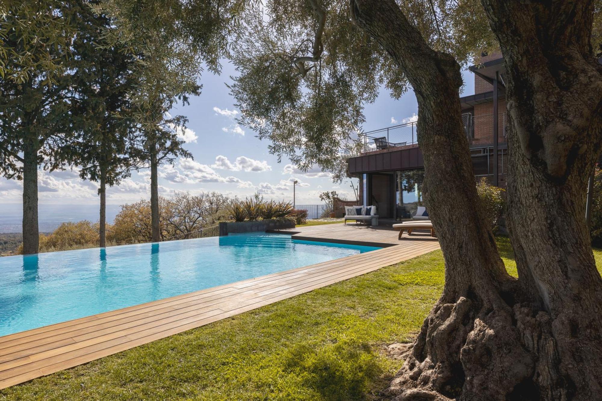 Scialaj Villa Di Lusso Sull'Etna Con Piscina E Vista Mare Ragalna Εξωτερικό φωτογραφία